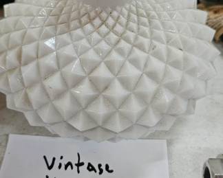 VINTAGE MILK GLASS CANDY DISH