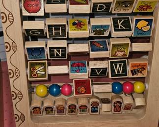 WOODEN ALPHABET ABACUS