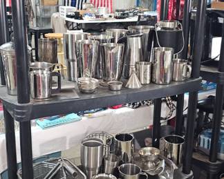 LARGE LOT OF STAINLESS STEEL ITEMS