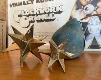 Ceramic Pear Decor, A Clockwork Orange Vtg. W. E. Berry Poster