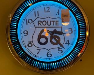 Route 66 Lighted Sign
