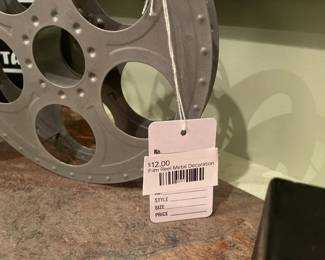Film Reel Metal Decoration