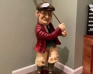 Peter Mook Style Golfer Statue