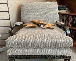 Fairfield Ebony Crackle Chair, Ethan Allen Bookshelves
