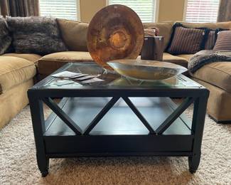 Arhaus Glass Coffee Table