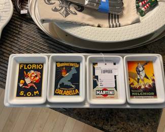 Pottery Barn Poster Appetizer Plates