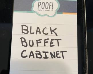 Black Buffet Cabinet