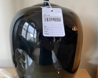 Black Ceramic Melon Jar