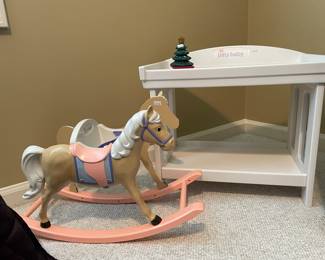  Bitty Baby Changing Table, Bitty Baby Rocking Horse,  Bitty Baby Christmas Tree
