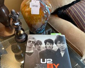 U2 by U2 Hardcover, Decorative Art Glass Vase