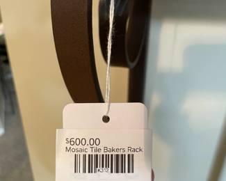 Mosaic Tile Bakers Rack