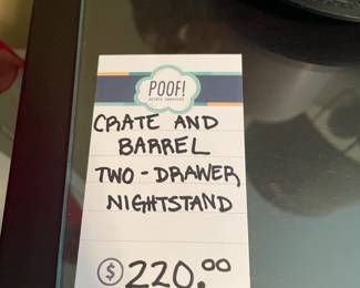 Crate and Barrel Nightstand