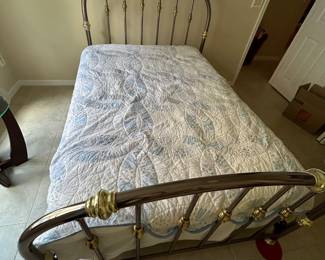 Queen bed frame box spring no mattress
