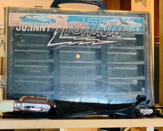 Close-up Johnny Lightning Car Case