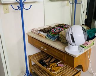 Blue Coat Rack - Shoe Rack