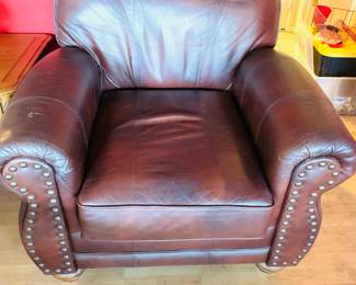 Brown Leather Arm Chair
