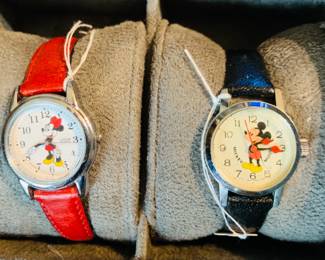 Vintage Disney Mickey & Minnie Watches