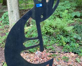 Kokopelli Metal Yard Sculpture (A)