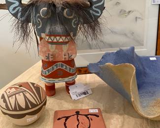 Signed Black Ogre Kachina Doll