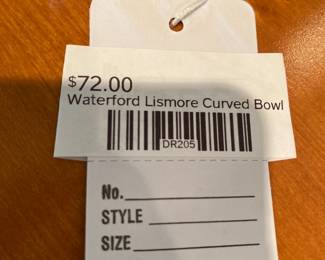 Waterford Lismore Curved Bowl
