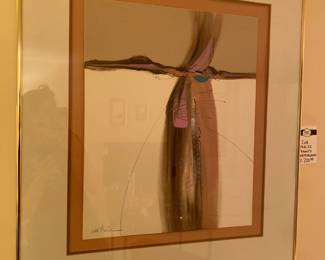 Eva Macie framed watercolor