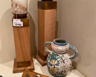 Mango Wood Candle Pillars
