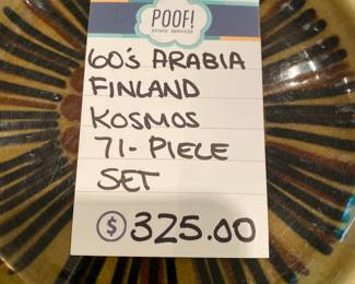 Arabia of Finland Kosmos Dish Set