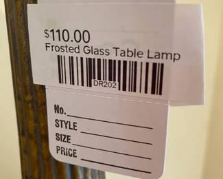 Frosted Glass Table Lamp
