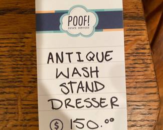 Antique wash stand dresser