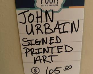 John Urbain Signed Printed Art