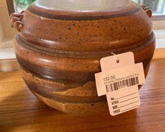 Ceramic Pottery Lidded Pot
