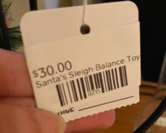 Santa's Sleigh Balance Toy