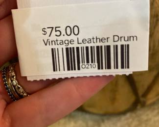 Vintage Leather Drum