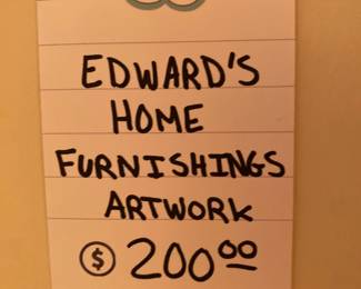Edward's home furnishings artwork