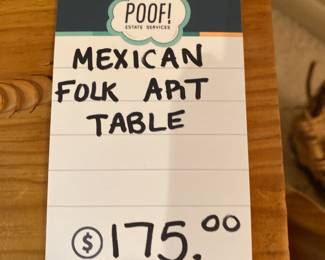 Mexican Folk Art Table