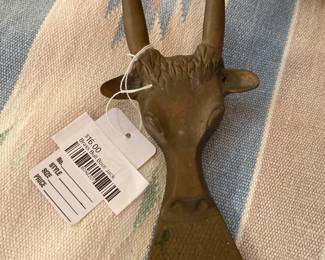 Brass Bull Boot Jack