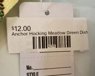 Anchor Hocking Meadow Green Dish