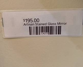 Artisan Stained Glass Mirror