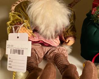 Whimsical Posable Santa Doll
