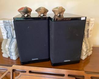 Mexican Turtle Whistles,  Definitive Technology Studio Monitor 350, Pair of Stone Aztec Bookends

