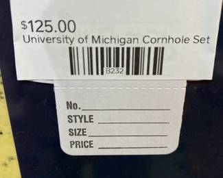 University of Michigan cornholse set