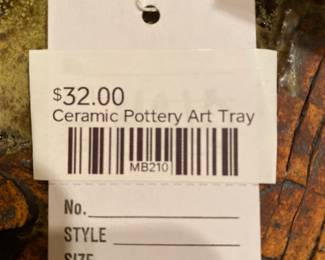 Ceramic Pottery Art Tray
