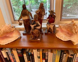 Shells, Paper Mache Mexican Folk Art Sculptures