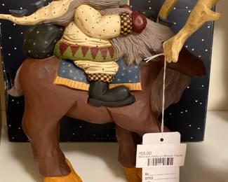 Williraye Santa on Moose Figure