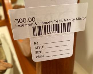 Pedersen & Hansen Teak Vanity Mirror