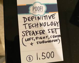 Definitive Technology Left, Right, Center Speaker Set