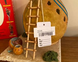 Kelly Cedeno Gourd Art Display