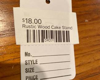 Rustic Wood Cake Stand