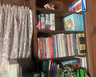 Lots of vintage cookbooks..