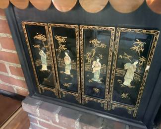 Vintage Asian laminated panels.